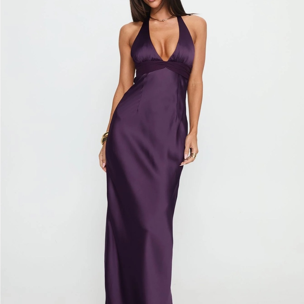 Odyssa Halter Maxi Dress Purple - Picture 2 of 12